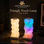 Rechargeable Geometric Triangle Touch Lamp (Warm White & RGB)