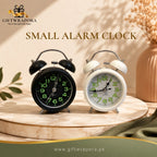 Small Metal Twin Bell Analog Alarm Clock