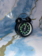 Small Metal Twin Bell Analog Alarm Clock