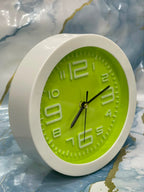 Modern Desk Alarm Clock with Luminous Green Dial & Silent Movement