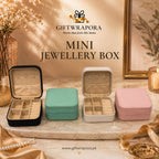 Portable Mini Travel Jewellery Box with Zipper