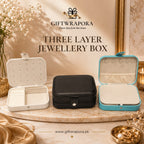 3-Layer Portable Travel Jewellery Organizer Box
