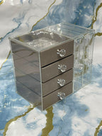 Multi-Functional Acrylic Jewellery Box with Side Necklace Hangers
