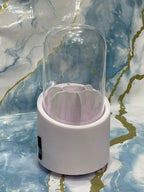 360° Rotating Minimalist Makeup Brush Organizer with Lid