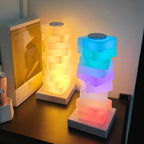 Rechargeable Geometric Triangle Touch Lamp (Warm White & RGB)
