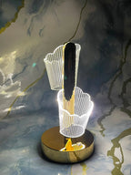 Rechargeable Crystal Flower LED Touch Lamp (3 Lighting Modes)