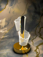 Rechargeable Crystal Flower LED Touch Lamp (3 Lighting Modes)
