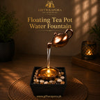 Modern Floating Teapot Water Fountain with LED Light