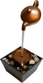 Modern Floating Teapot Water Fountain with LED Light