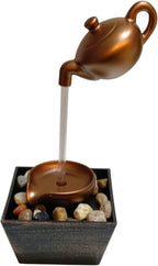 Modern Floating Teapot Water Fountain with LED Light