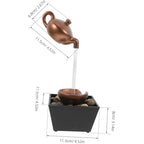 Modern Floating Teapot Water Fountain with LED Light