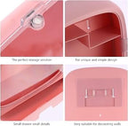 Wall Mounted Cosmetic Organizer Cabinet with Clear Door & Drawer