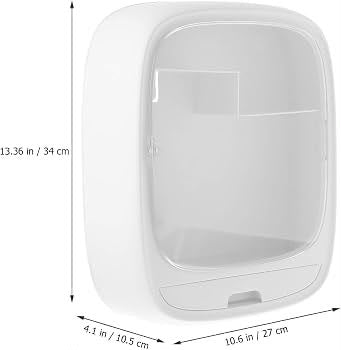 Wall-Mounted Cosmetic Organizer – Dustproof Makeup & Skincare Storage