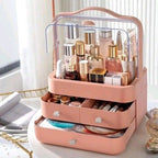 Large Capsule Cosmetic Organizer Box with Drawers