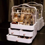 Large Capsule Cosmetic Organizer Box with Drawers