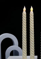 Spiral Flameless LED Taper Candles (Set of 2)