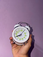 Small Metal Twin Bell Analog Alarm Clock