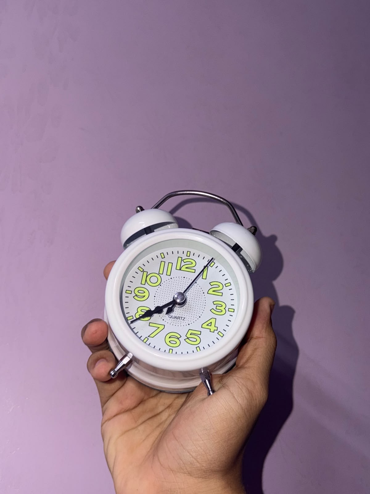 Premium Metal Twin Bell Alarm Clock – Classic Analog Bedside & Desk Clock for Home Decor