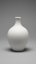 Porcelain White ceramic vase