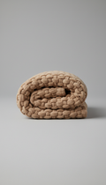 Warm Taupe woven accent throw